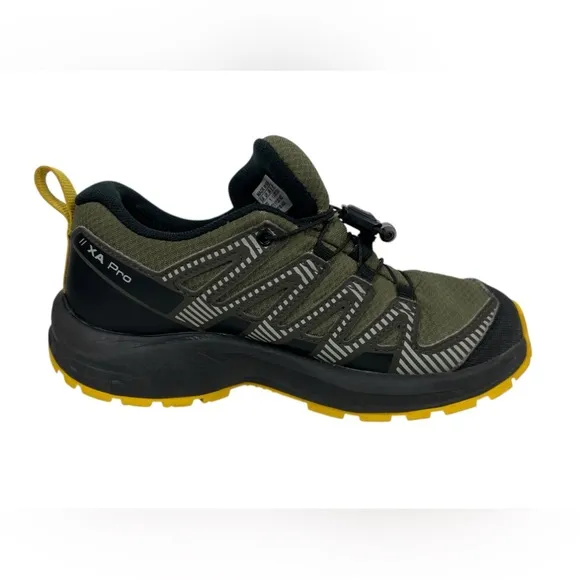 Salomon XA Pro Trail Shoes Youth Size US 1.5 Kids Green CS Waterproof  Hiking