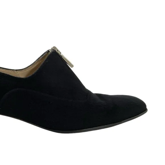 Salvatore Ferragamo Black Pony Hair Square Toe Block Heels Size 9 Made in Italy