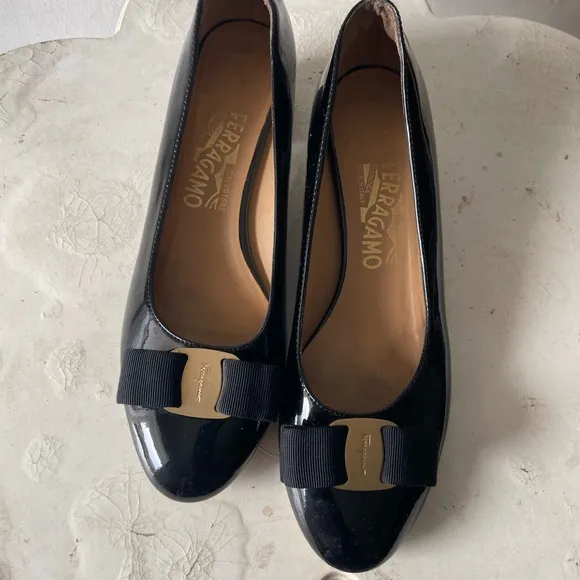 Salvatore Ferragamo Black with Bow Detail