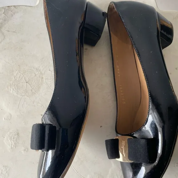 Salvatore Ferragamo Black with Bow Detail