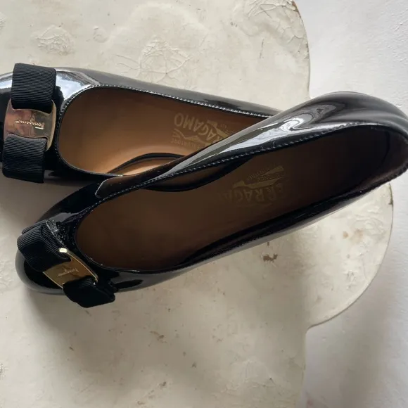 Salvatore Ferragamo Black with Bow Detail