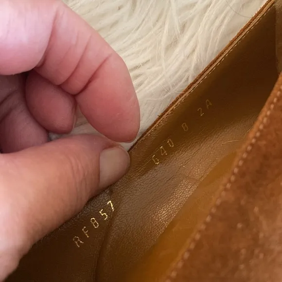 SALVATORE FERRAGAMO suede leather shoes