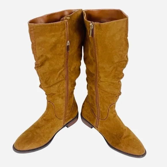Sam Edelman Pia Sylvia Saddle Boots in Tan, Big Kids Size 3