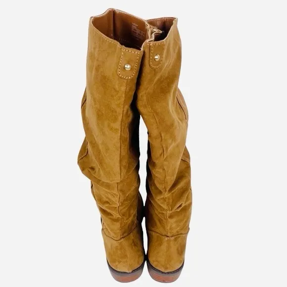 Sam Edelman Pia Sylvia Saddle Boots in Tan, Big Kids Size 3