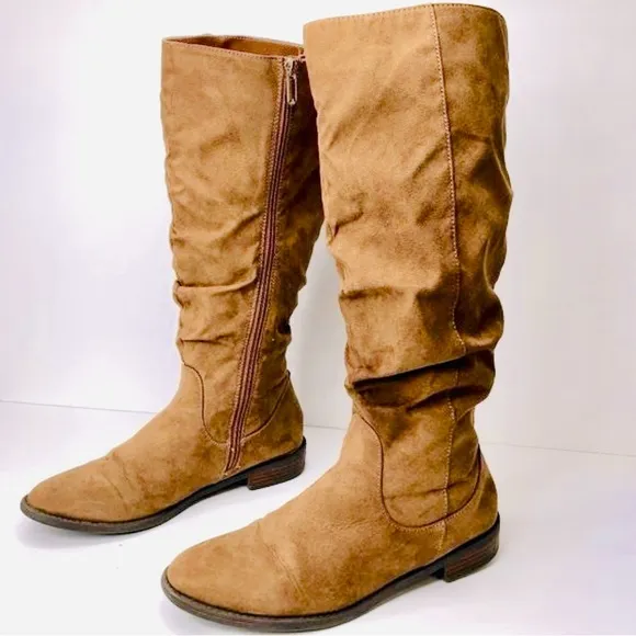 Sam Edelman Pia Sylvia Saddle Boots in Tan, Big Kids Size 3