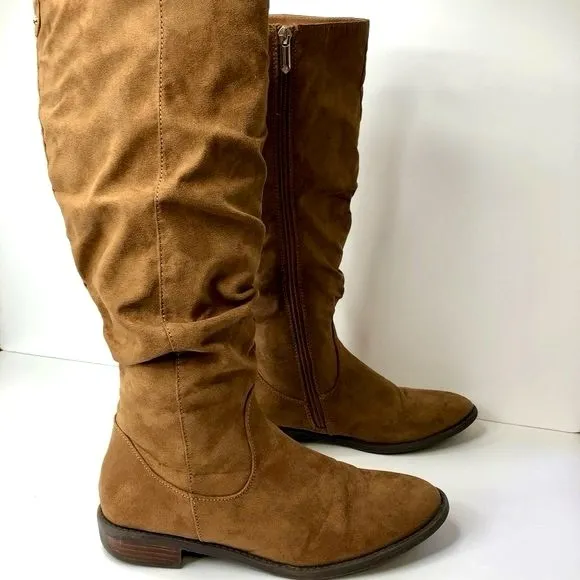 Sam Edelman Pia Sylvia Saddle Boots in Tan, Big Kids Size 3