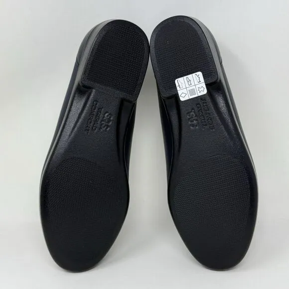 SAS Simplify Loafers Womens 6.5 W Wide Blue Leather Comfort Casual Slip On Shoes