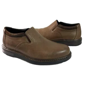 SAS Step Slip On Loafers Brown Leather Men's Sz 10W New Balance Insoles $255