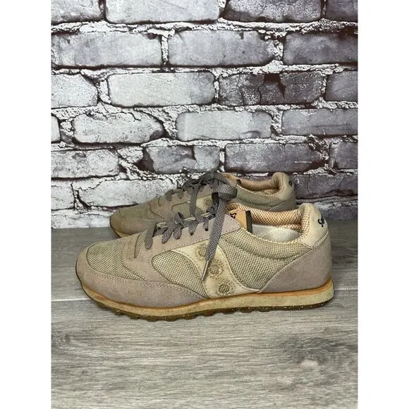 Saucony Jazz Low Pro Gray Synthetic Lace Running Shoes Women 10M US/42EU 1887-15
