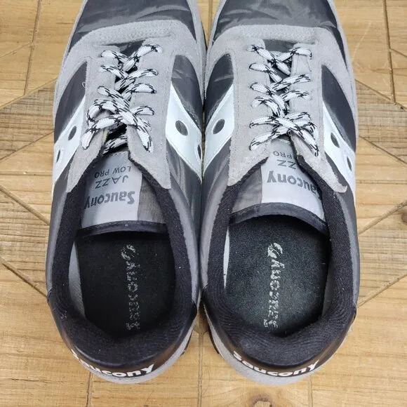 🔥Saucony Mens Jazz Low Pro Suede Athletic Shoes Training Gray Blue Size 11.5 US