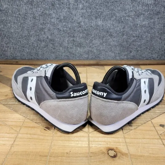 🔥Saucony Mens Jazz Low Pro Suede Athletic Shoes Training Gray Blue Size 11.5 US