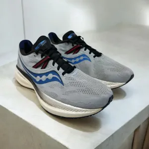 Saucony Men's Size 12.5‎ Triumph 20 Sneaker Vapor Black Blue Running Training