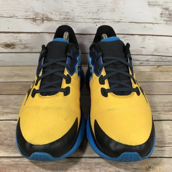 Saucony Ride 14 Shoes Mens Size 9 Athletic Running Jogging Training Blue Yellow