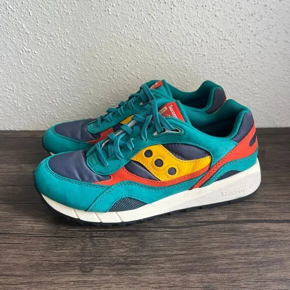 Saucony Shadow 6000 Changing Tides‎ Blue Teal Casual Shoes Mens 10 S70644-7