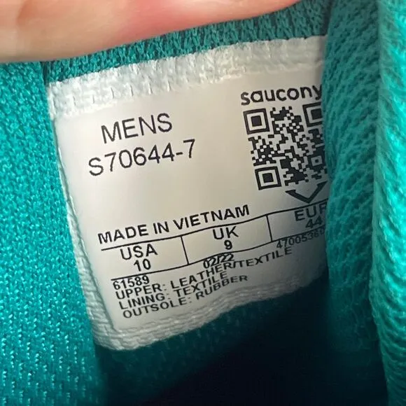 Saucony Shadow 6000 Changing Tides‎ Blue Teal Casual Shoes Mens 10 S70644-7