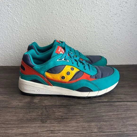 Saucony Shadow 6000 Changing Tides‎ Blue Teal Casual Shoes Mens 10 S70644-7
