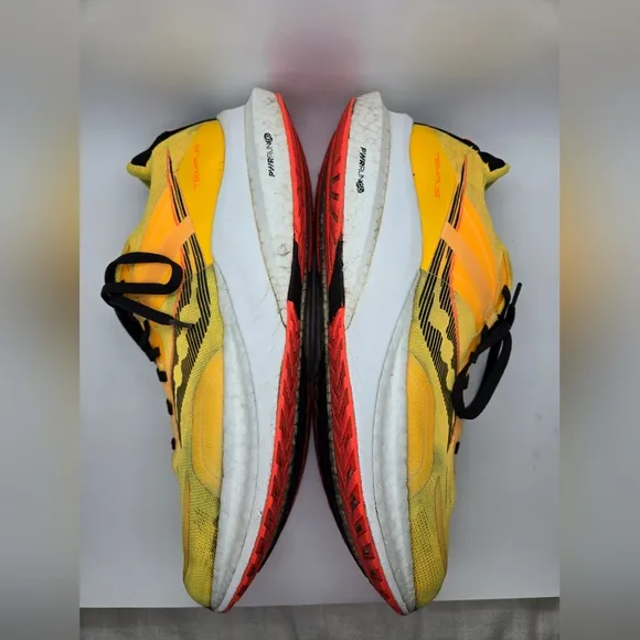 Saucony Tempus Shoes Men's 11 Yellow Running Athletic Training Support Sneakers