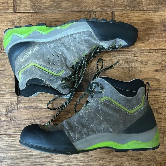 Scarpa Tech Ascent GTX Hiking Approach Shoes Waterproof Suede Boots Mens Size 11