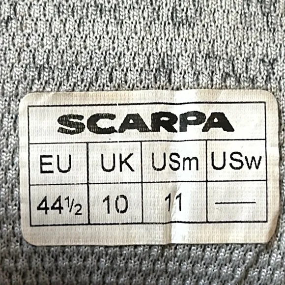 Scarpa Tech Ascent GTX Hiking Approach Shoes Waterproof Suede Boots Mens Size 11