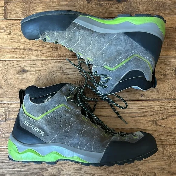 Scarpa Tech Ascent GTX Hiking Approach Shoes Waterproof Suede Boots Mens Size 11