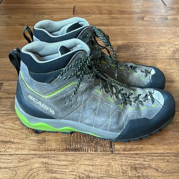 Scarpa Tech Ascent GTX Hiking Approach Shoes Waterproof Suede Boots Mens Size 11
