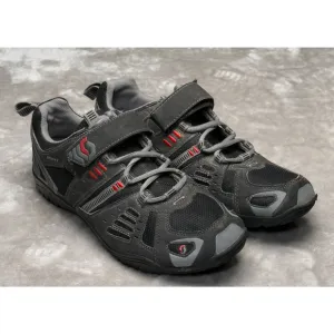 Scott Sticki Gray Black Red Lace Up Mountain Biking Shoes Mens EU 43 US 9.5