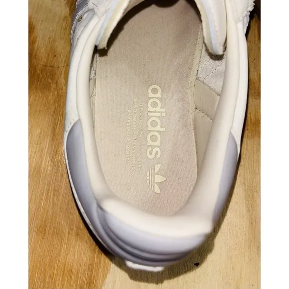 Size 10 Men's adidas Samba OG Off White Grey Sneakers Shoes ID1448