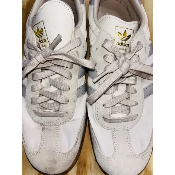 Size 10 Men's adidas Samba OG Off White Grey Sneakers Shoes ID1448