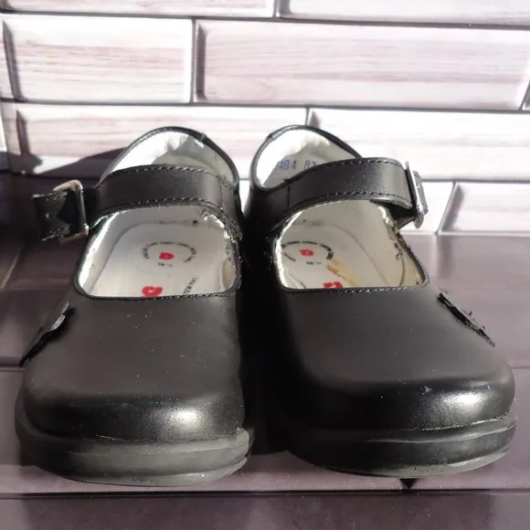 SIZE 18.5. Dogi® black leather dress shoes.