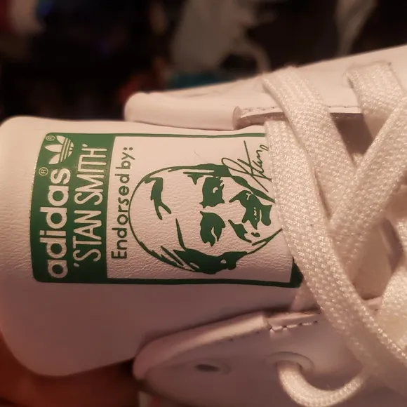 Size 19 New Mens Adidas White Green Sneakers Stan Smith Shoes
