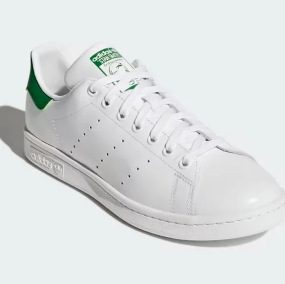 Size 19 New Mens Adidas White Green Sneakers Stan Smith Shoes