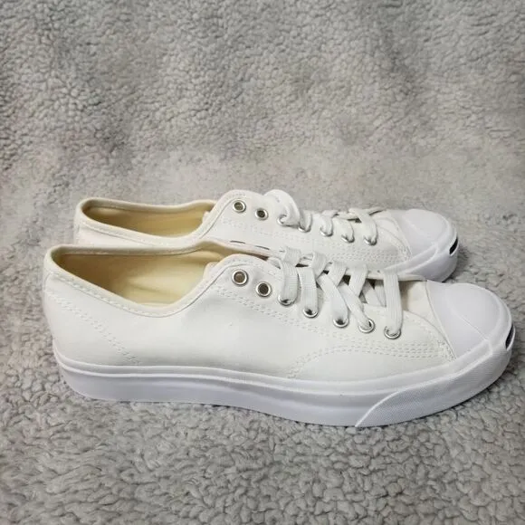 Size 8 Men 9.5 Women - Converse Jack Purcell JP OX White / White / Black 164057C
