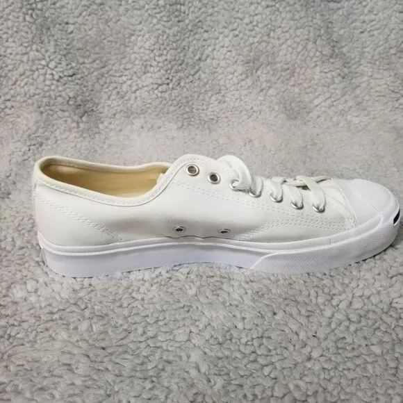 Size 8 Men 9.5 Women - Converse Jack Purcell JP OX White / White / Black 164057C