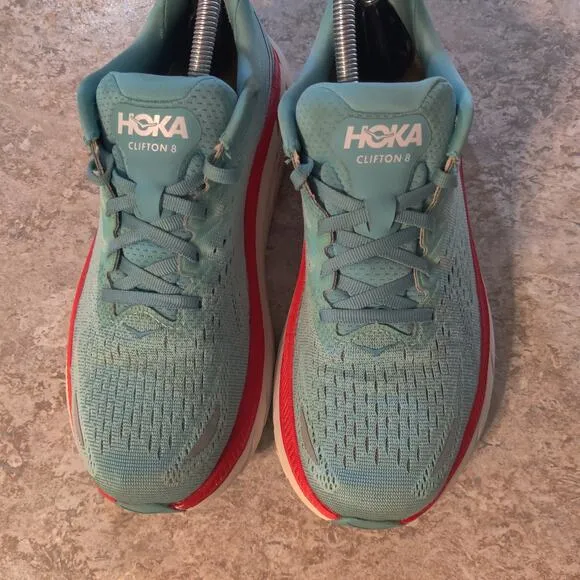 Size 8.5 B Hoka One One Clifton 8 Aquarelle Womens Bondi Comfort ( Clean )