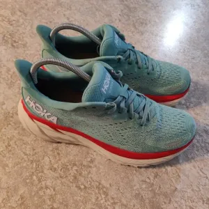Size 8.5 B Hoka One One Clifton 8 Aquarelle Womens Bondi Comfort ( Clean )