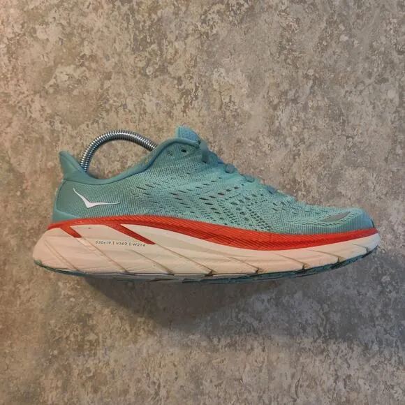 Size 8.5 B Hoka One One Clifton 8 Aquarelle Womens Bondi Comfort ( Clean )