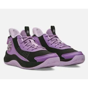 Size 8.5 Men / 10 Women - Under Armour Curry 3Z7 Purple Black Shoes T2