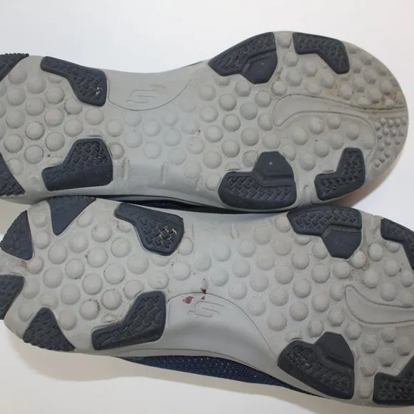 Skechers Larson Norven Mens Navy Blue Gray Sneakers Mesh Mens Shoe Size 10