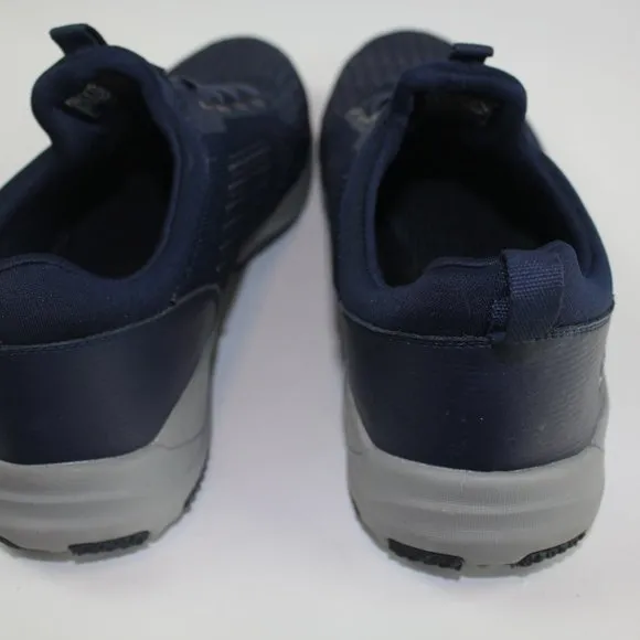 Skechers Larson Norven Mens Navy Blue Gray Sneakers Mesh Mens Shoe Size 10