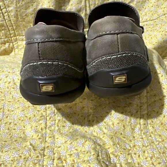 Skechers Men Shoes Brown Slip On Shoes 02-2 Leather Driving Phoenix SZ 9.5 M