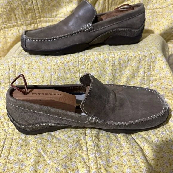 Skechers Men Shoes Brown Slip On Shoes 02-2 Leather Driving Phoenix SZ 9.5 M