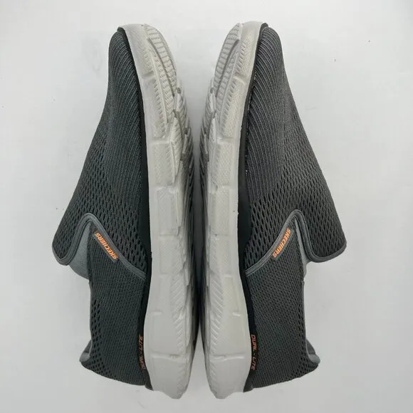 Skechers Mens 51509W Dark Gray Solid Slip On Low Top Size 12 Sneaker Shoes
