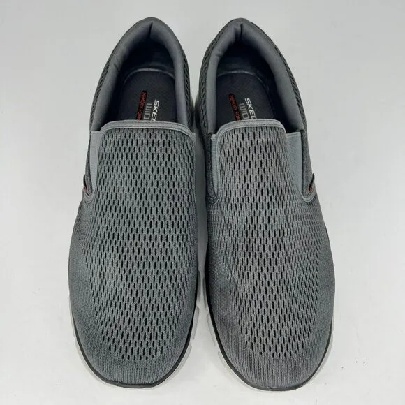 Skechers Mens 51509W Dark Gray Solid Slip On Low Top Size 12 Sneaker Shoes