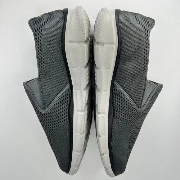 Skechers Mens 51509W Dark Gray Solid Slip On Low Top Size 12 Sneaker Shoes