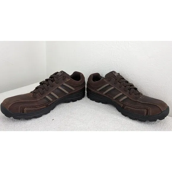Skechers Relaxed Fit Braver Gonsor Mens Sneaker US Size 13 Brown Casual