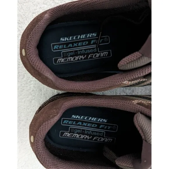 Skechers Relaxed Fit Braver Gonsor Mens Sneaker US Size 13 Brown Casual