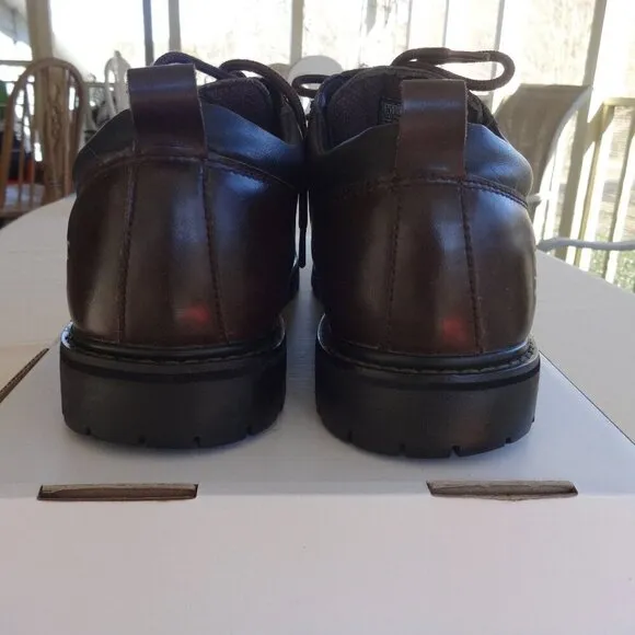 Sketchers Men's Alley Cat shoes size 13, dark brown leather,  lace up, flawless