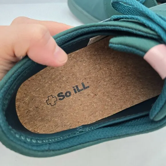 So iLL | Pounamu 'Green Wino' canvas casual low-top sneakers | MENS 9.5