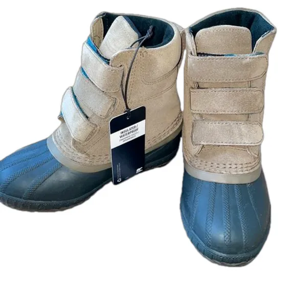 SOREL Cheyanne II Kids Waterproof Boot in Khaki 12 NWT
