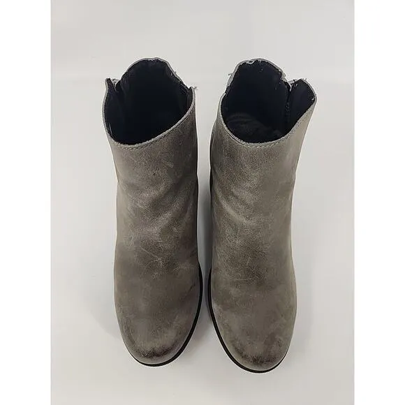 Sorel Joan Of Artic Wedge III Womens Boots Size 8 Gray Booties Zip Waterproof